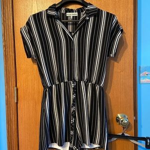 Almost Famous Striped Romper
